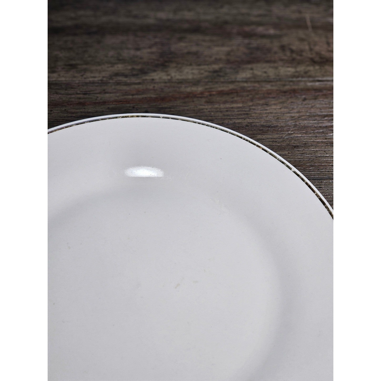 Royal Norfolk White Dinner Plate 10 Inch Gold Rim Hand Wash Only