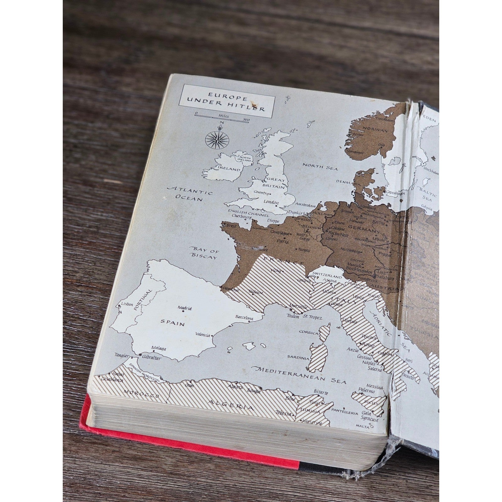 Adolf Hitler by John Toland 1976 Hardcover Biography Red Cloth