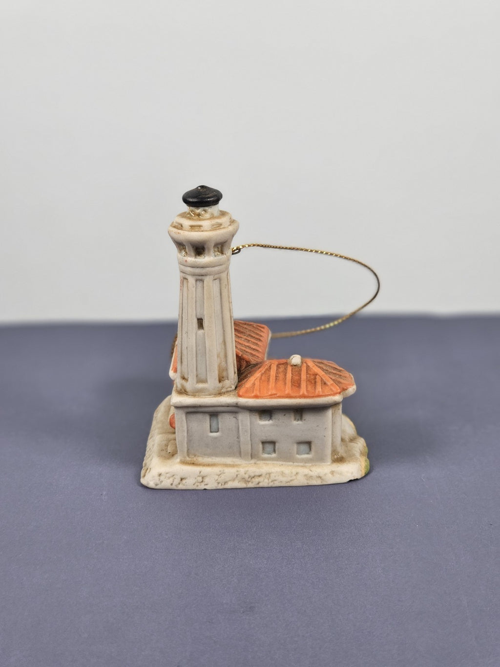Lefton Alcatraz lighthouse hanging Christmas tree ornament 1998 12121