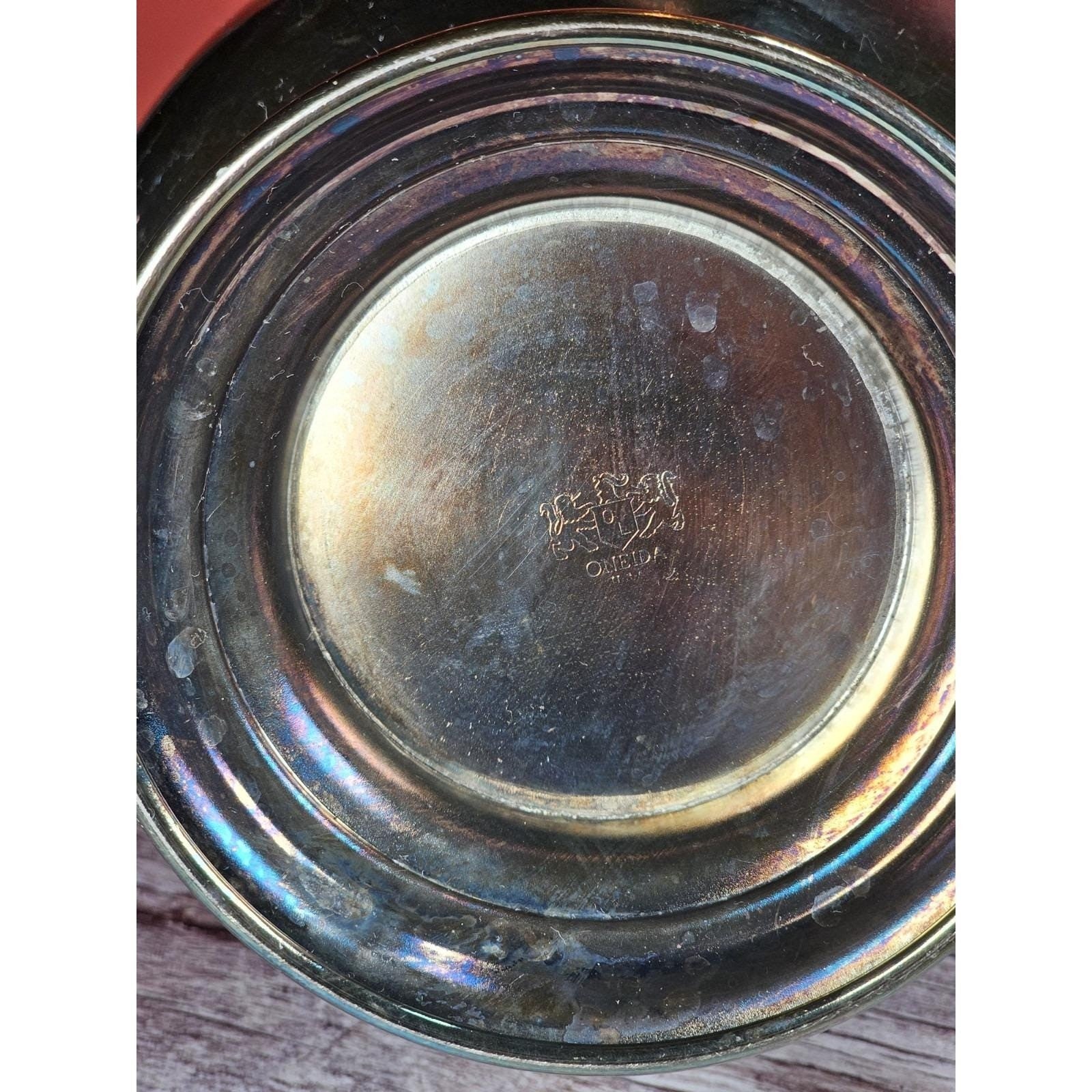 Vintage Oneida Silver Plated Teapot with Hinged Lid | 9" Classic Tea Server