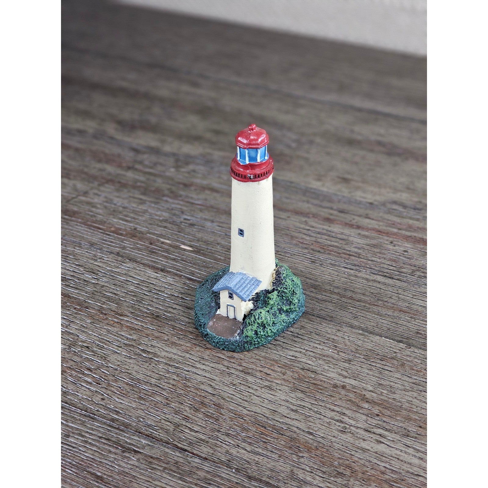 Mini Resin Lighthouse Figurine Coastal Nautical Decor Small Lighthouse