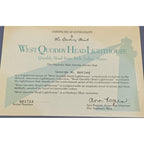 Vintage Danbury Mint West Quoddy Head Lighthouse Figurine