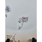Vintage Austria Hand Painted Floral Porcelain Plate 11" Gold Rim