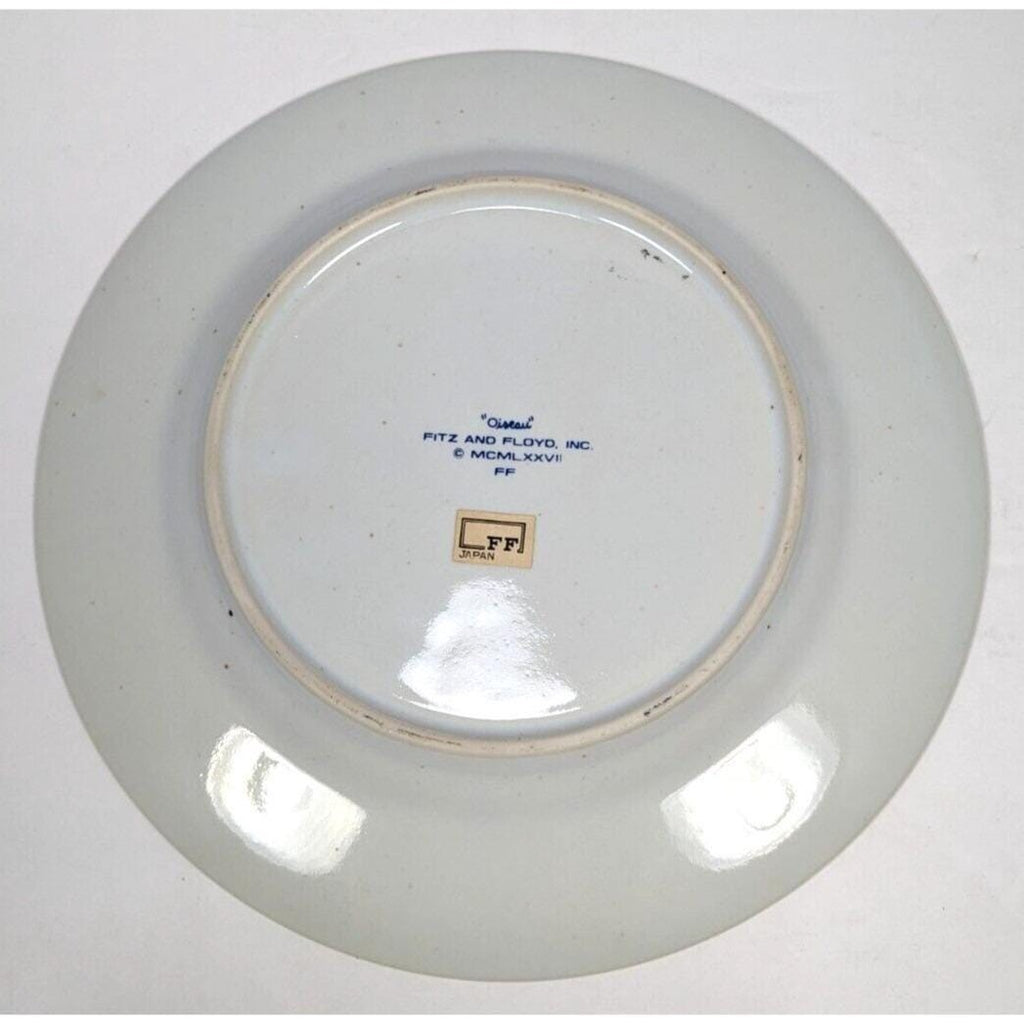 Fitz Floyd Oiseau Salad Plate Finch Dragonfly 7 Inch