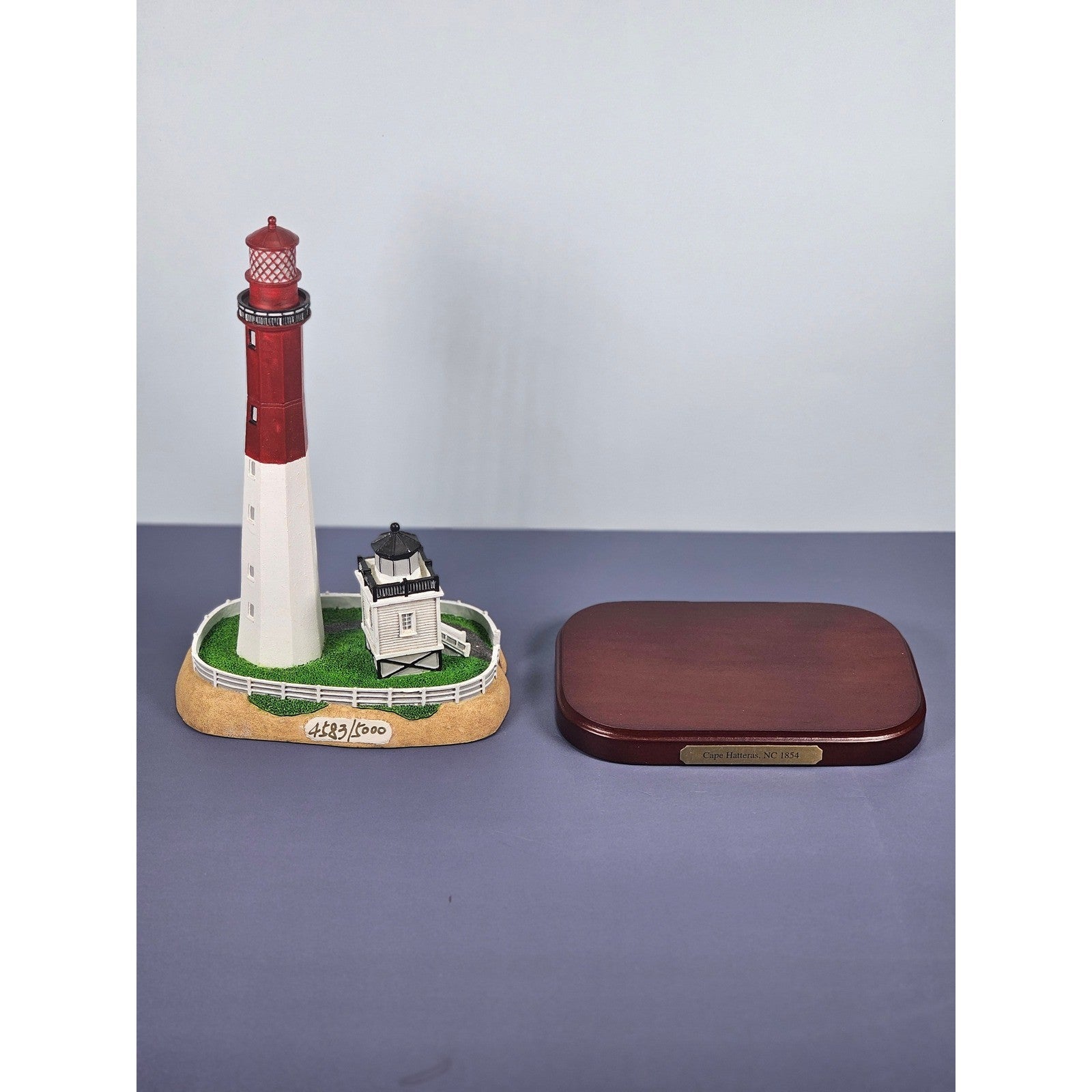 Vintage Lefton Lost Lights Cape Hatteras Lighthouse Figurine w/ COA