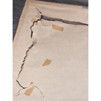 Vintage Framed Winter Landscape Print Signed, Rustic Wood Frame 14x13