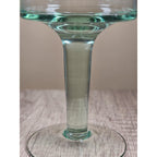 Vintage Glass Hurricane Candle Holder Pedestal Vase Clear Glass