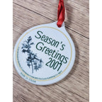Vintage 2001 J.C. Leyendecker Porcelain Christmas Ornament