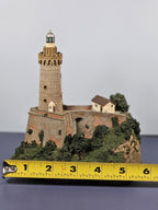 Danbury Mint Portoferráio Lighthouse Sculpture 5.5" Tall From Historic Internati