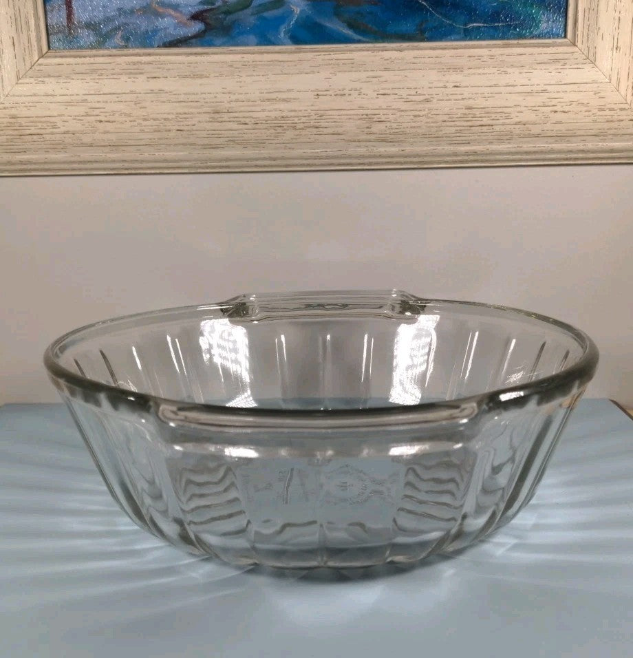 Anchor Hocking 9″ Clear Glass Casserole Dish – Heavy USA Bakeware, Used Conditio
