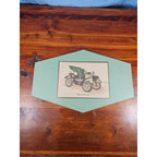 Vintage Fiat 8 HP 1901 Car Plaque | Early Automobile Art | 11.5 x 8
