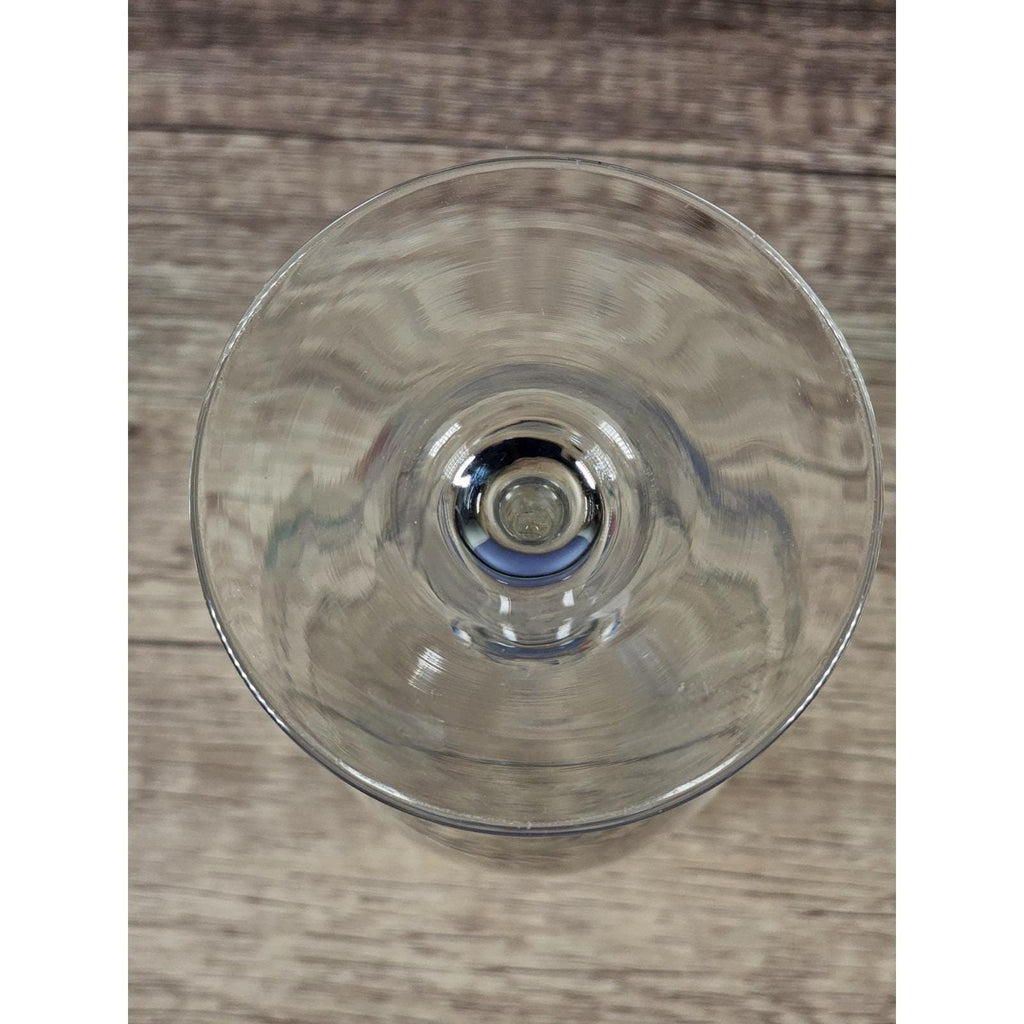 Lenox Floral Wine Goblet Poppy Blue Glass 10 oz Stemware