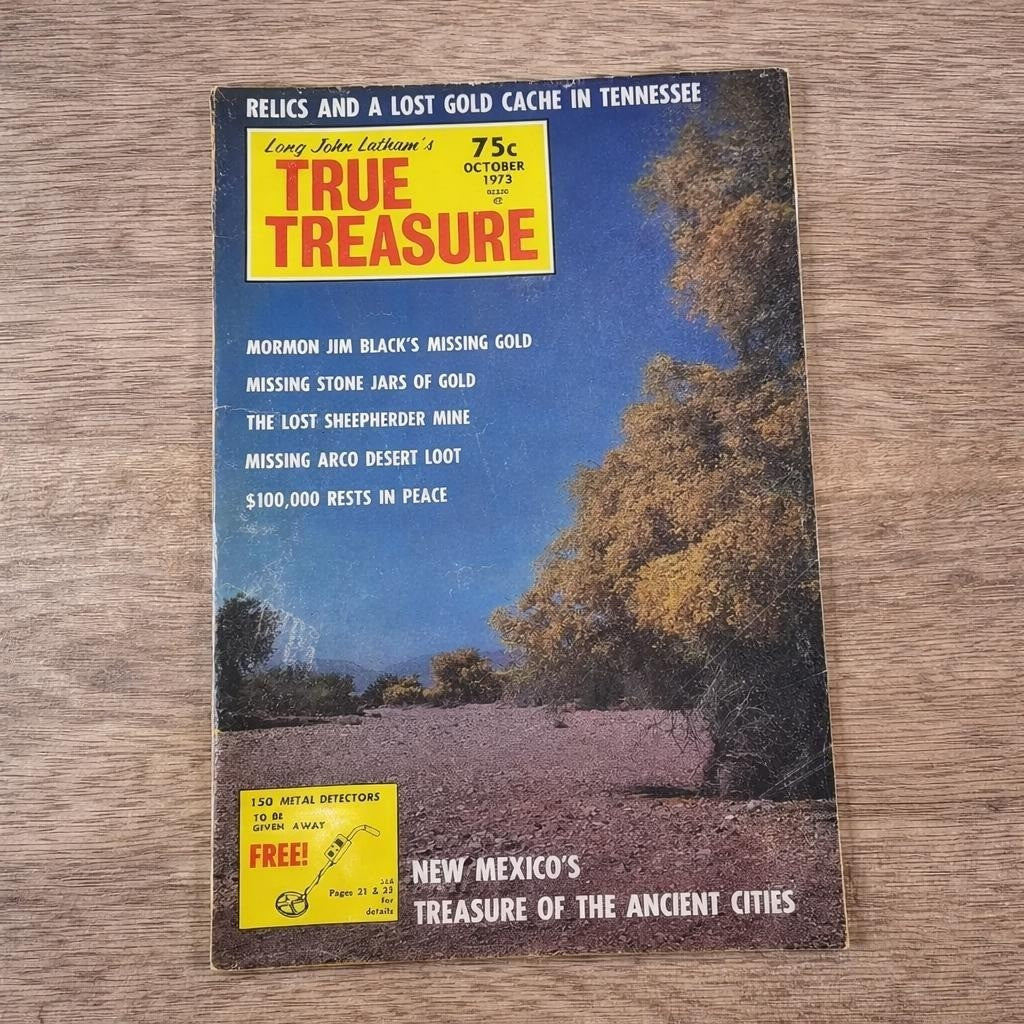 Treasure World Oct 1973 Lost Gold Tennessee Magazine