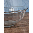 Vintage Clear Glass Mixing Bowl | 9.5" Round Utility Bowl