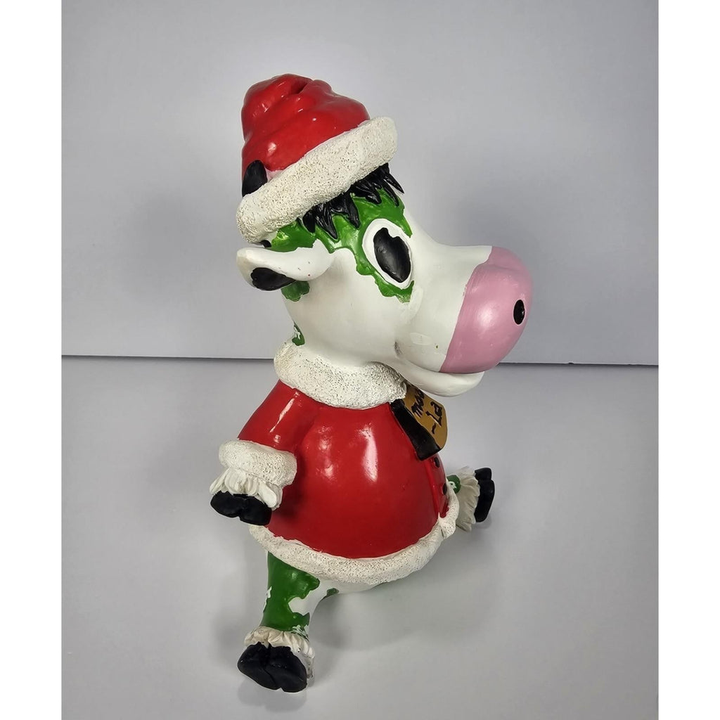 Moola the Cash Cow Christmas Piggy Bank Vintage Cow Bank