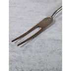 Vintage BBQ Carving Fork Wood Handle Red Paint Rustic 13 Inch