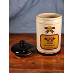 Vintage OGGI Chardonnay Wine Ceramic Canister With Lid 10 In