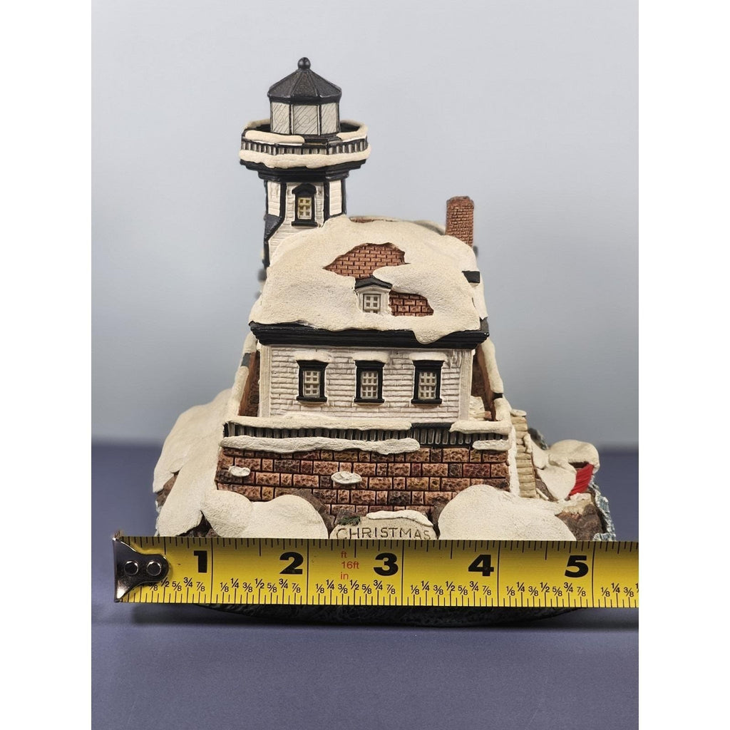 Harbour Lights Colchester Reef Lighthouse 1996 COA Winter