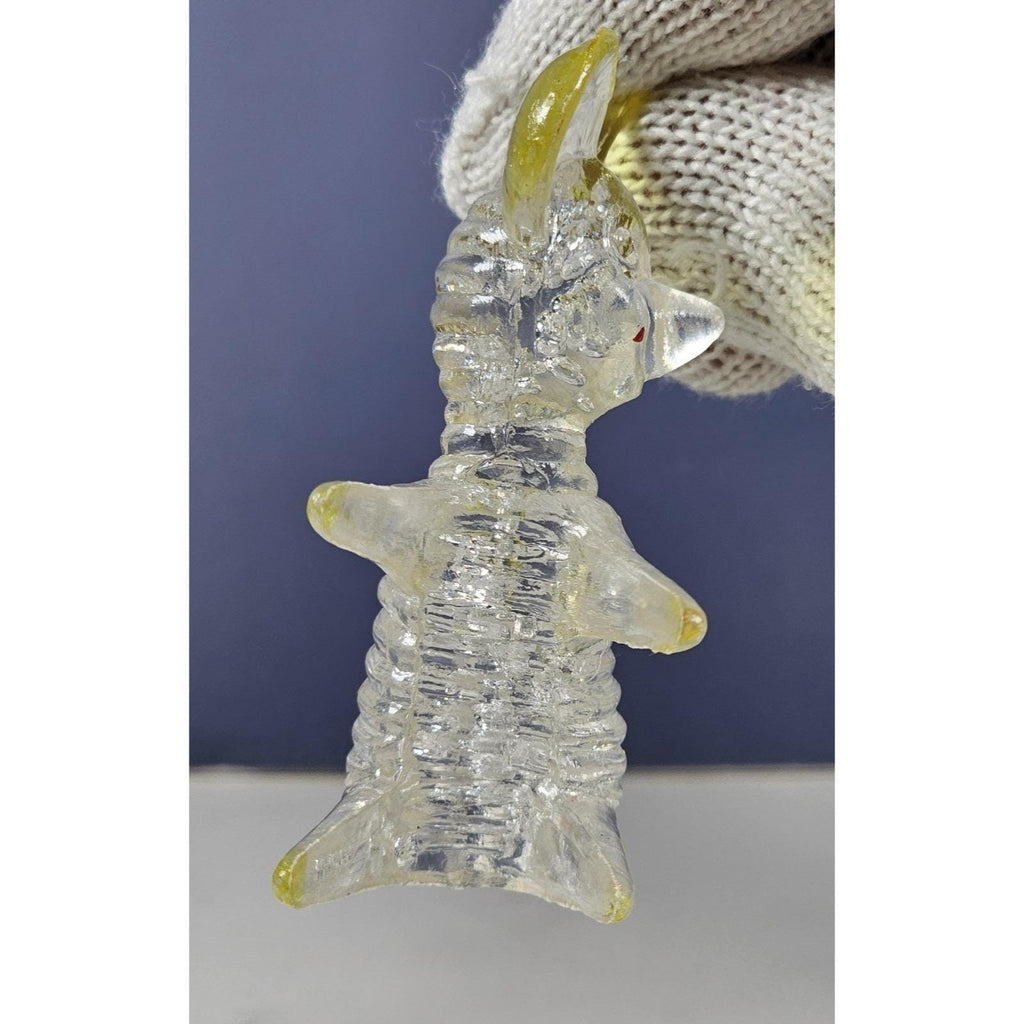Vintage Lucite Mouse Figurines Clear Yellow Hong Kong