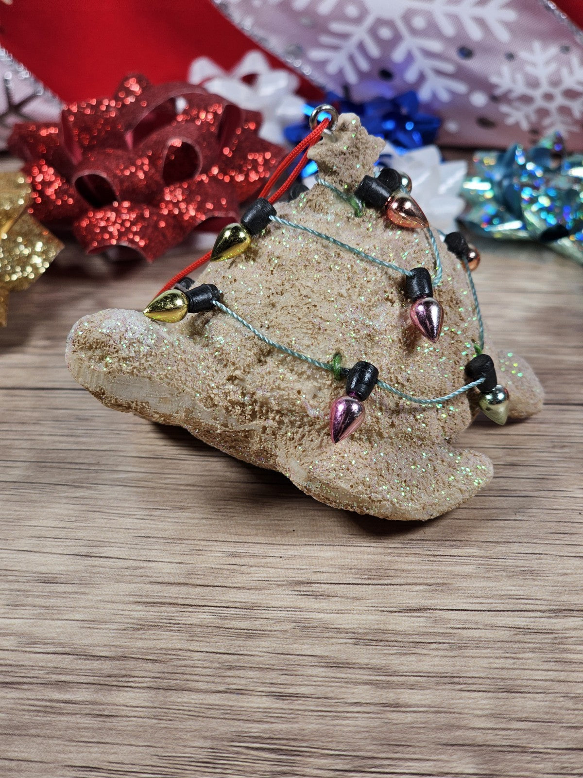 Vintage Midwest CBK Sea Turtle Ornament – Coastal Beach “Sandy” Design 3"x2"