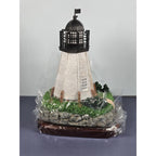 Lefton Wolf Island Lighthouse Lost Lights w/ Tin Box COA