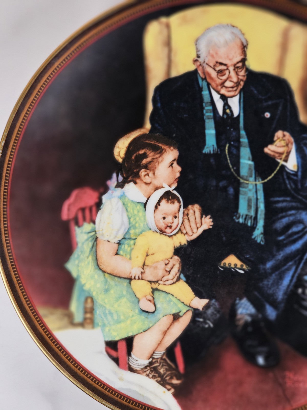 Norman Rockwell “Tender Loving Care” Collector Plate by Knowles – 1988