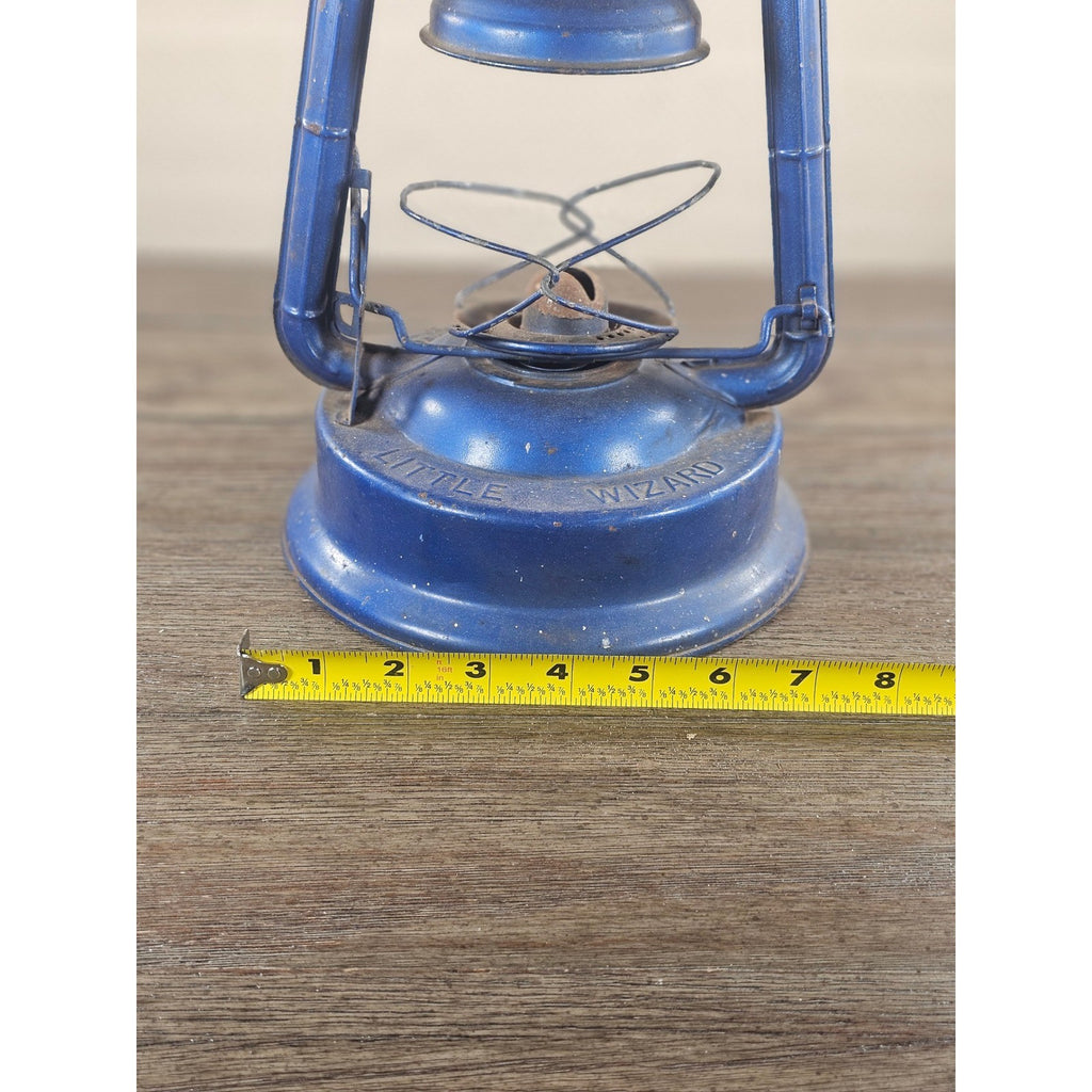 Vintage Dietz No 1 Blizzard Blue Lantern Made in Hong Kong 13.5"