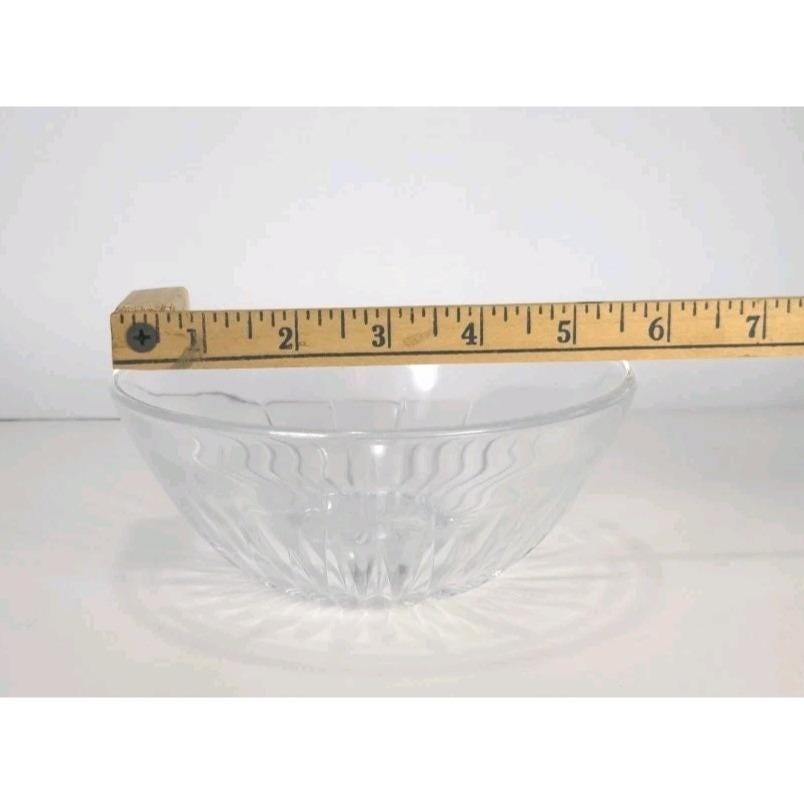 Set of 4 Princess House Highlights Lead Crystal Bowls 5.5" Starburst