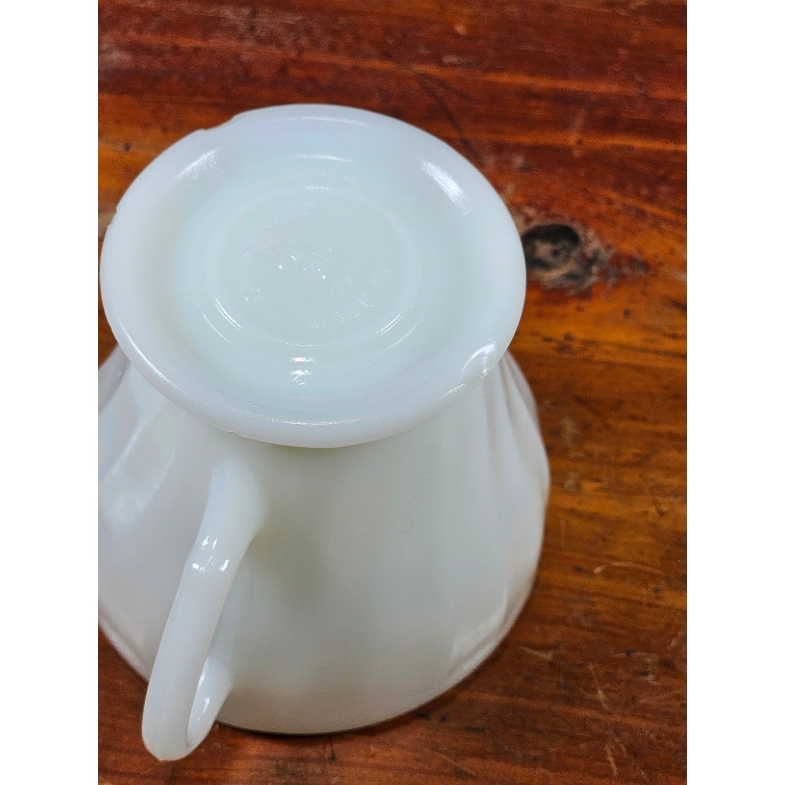 Vintage Milk Glass Sugar Bowl with Lid Gold Trim Fluted Handles