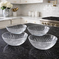 Princess House Crystal Bowls Set 4 Highlights Starburst