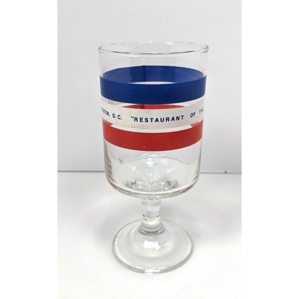 Harveys Washington DC Glass Restaurant Presidents Stemmed