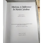 Making a Difference NC Signed Morton Rankin Book Hardcover
