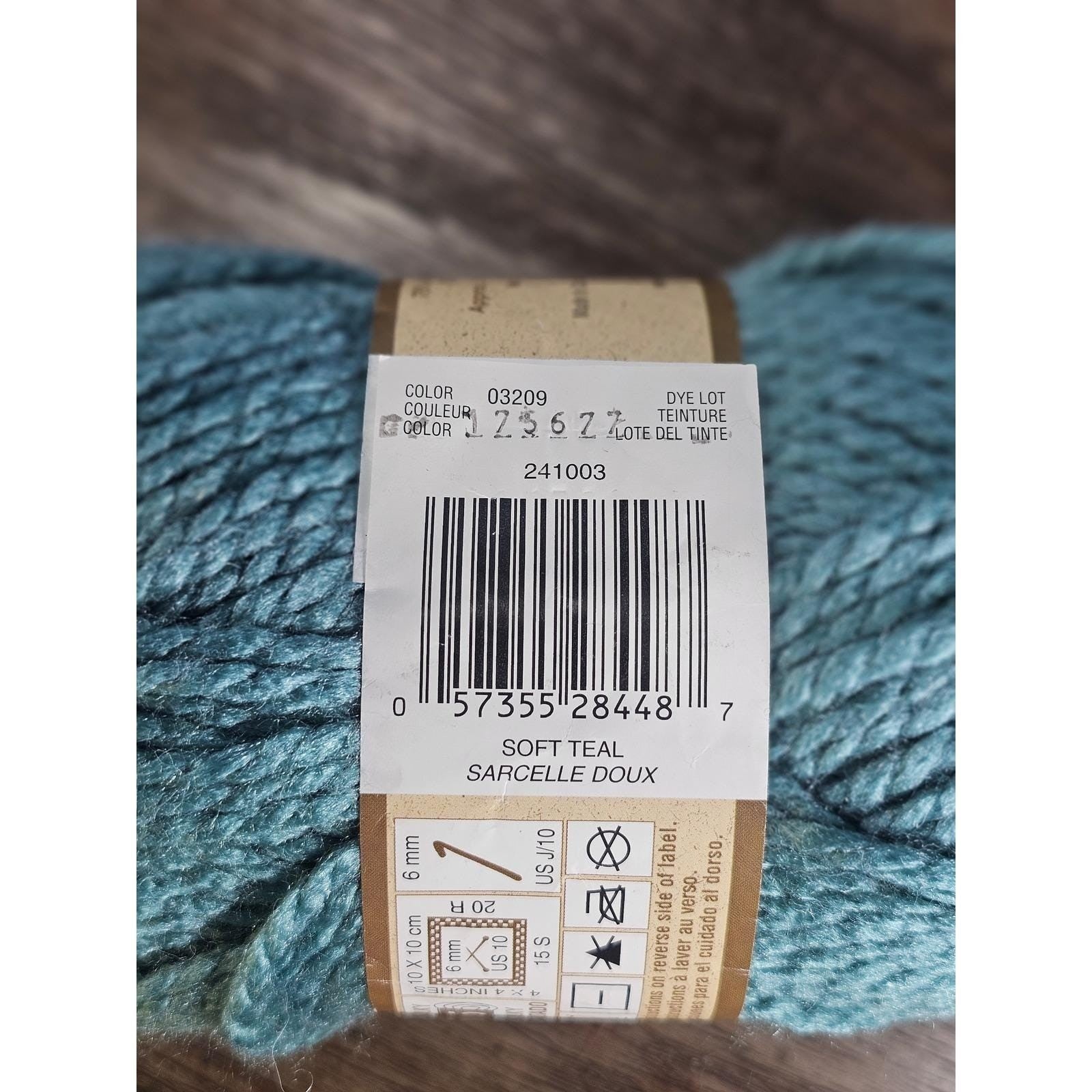 Patons Shetland Chunky Soft Teal Yarn 100g Wool Acrylic Canada