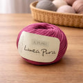 Lana Grossa Linissimo Cotton Linen Yarn Pink 50g Linea Pura