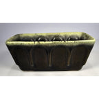 Vintage Hull USA F12 Planter Brown Green Drip Glaze Pottery