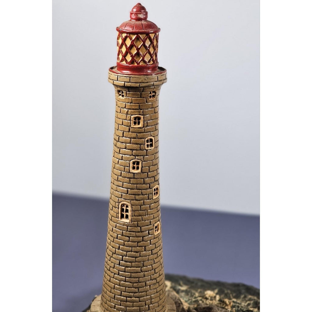 Danbury Mint Eddystone Lighthouse Figurine COA Maritime