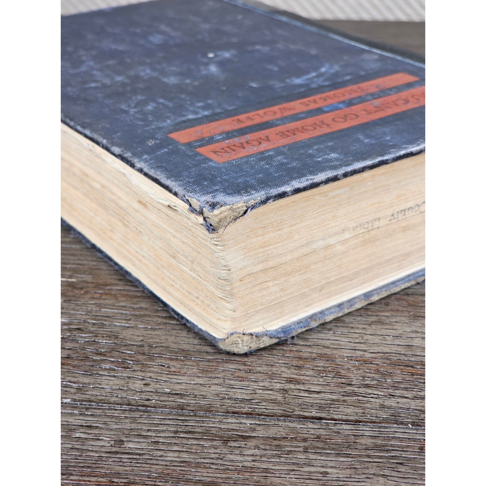 You Can't Go Home Again Thomas Wolfe 1940 HC Third Ed Worn Copy