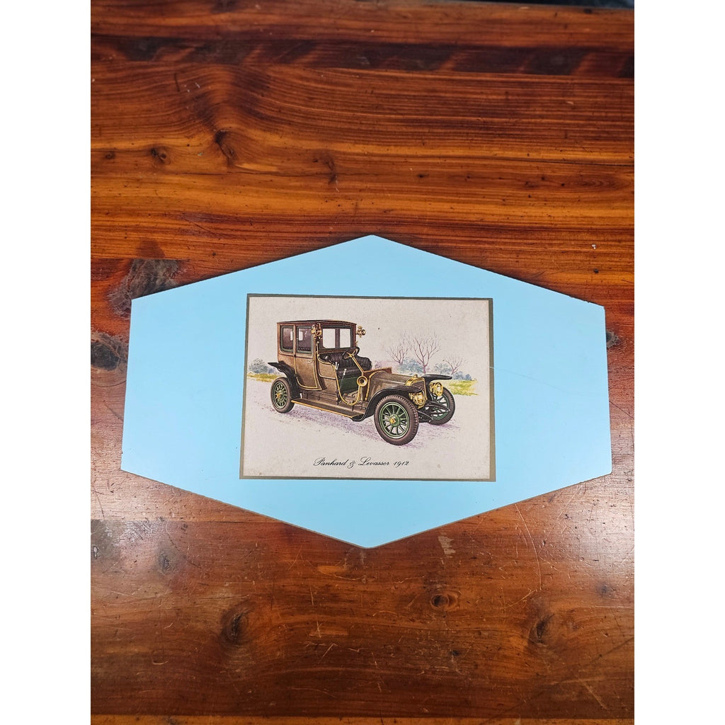 Vintage Panhard & Levassor 1912 Automobile Wall Plaque 11.5 x 8