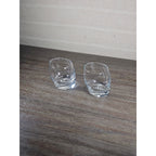 Set of 2 Chivas Etched Rocks Glasses 3.5 x 3 Inch Whisky Tumblers