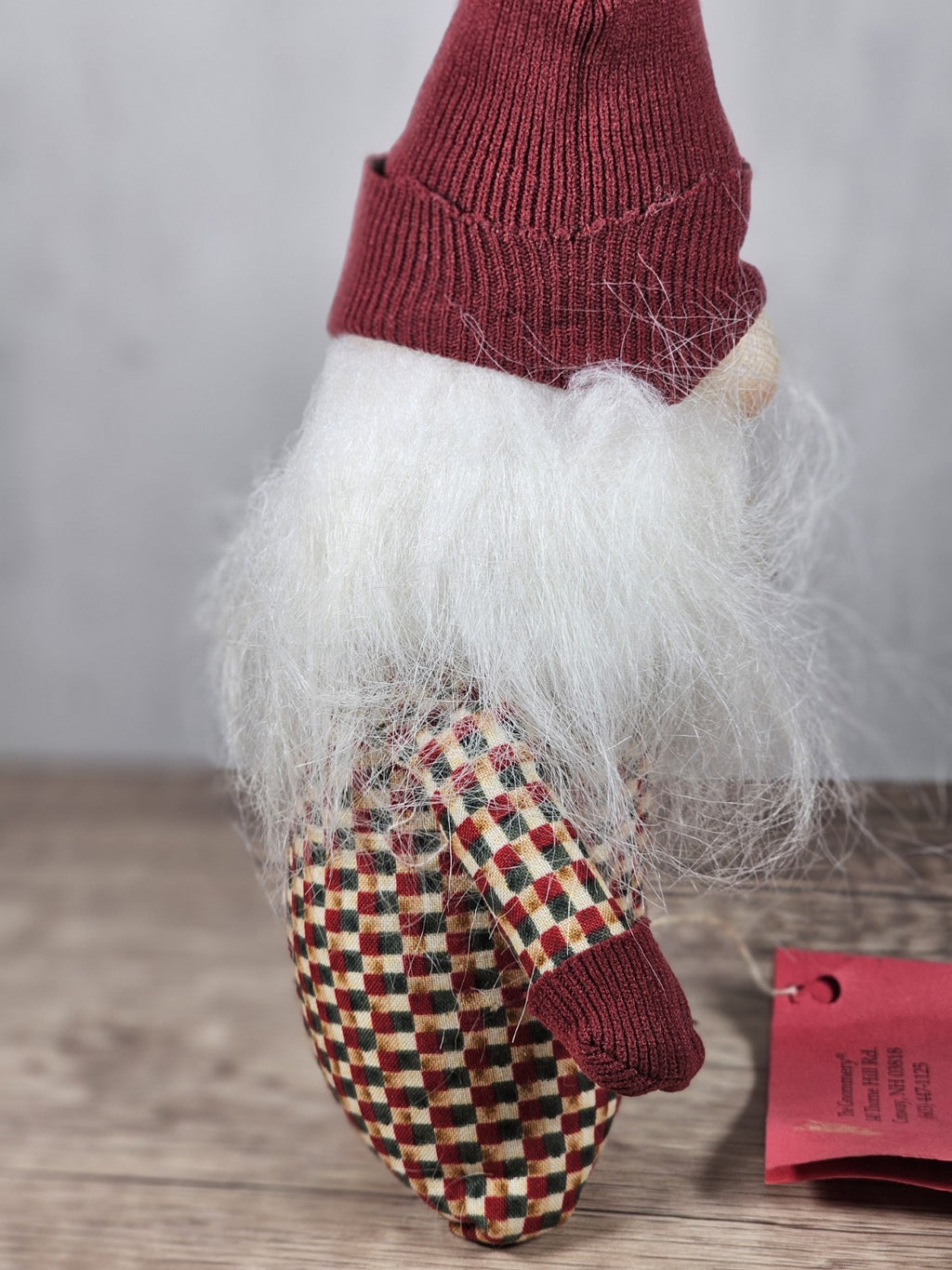 8 " Winter Gnome Shelf Sitter | Farmhouse Christmas Decor | Bendable Stocking