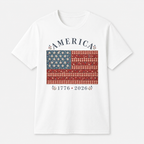 America 1776-2026 Flag Tee | Vintage Stars and Stripes