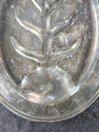 Vintage Silverplate Oval Well & Tree Meat Serving Platter Tray 15.5" x 11.5"