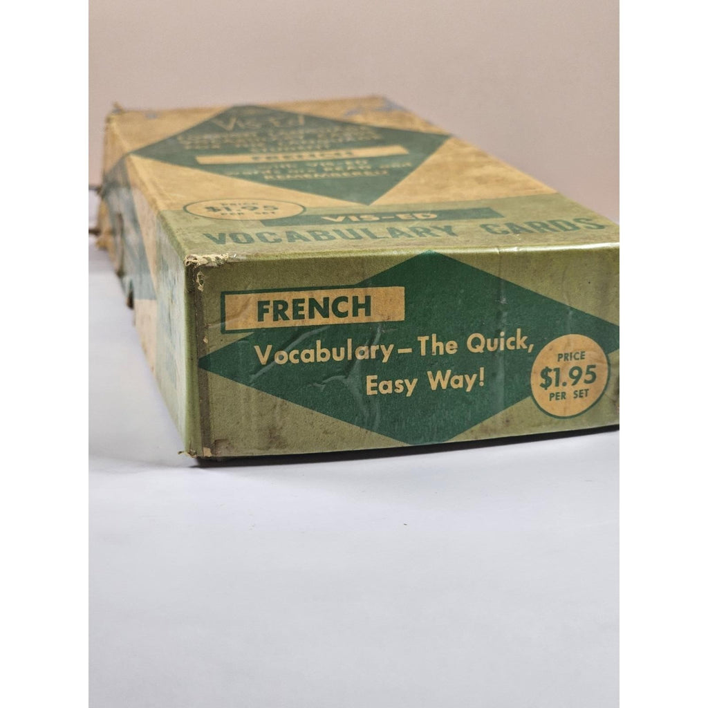 Vintage Vis-Ed French Vocabulary Cards Set 1000 Words Language Study
