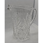 Vintage 5" Tall Anchor Hocking Pressed Pineapple Glass Creamer Pitcher 1960s