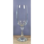 Vintage Champagne Flute Twisted Stem Clear Glass Fluted Bowl Barware