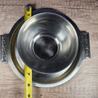 International Decorator Stainless Steel Gravy Bowl With Attached Plate Elegant