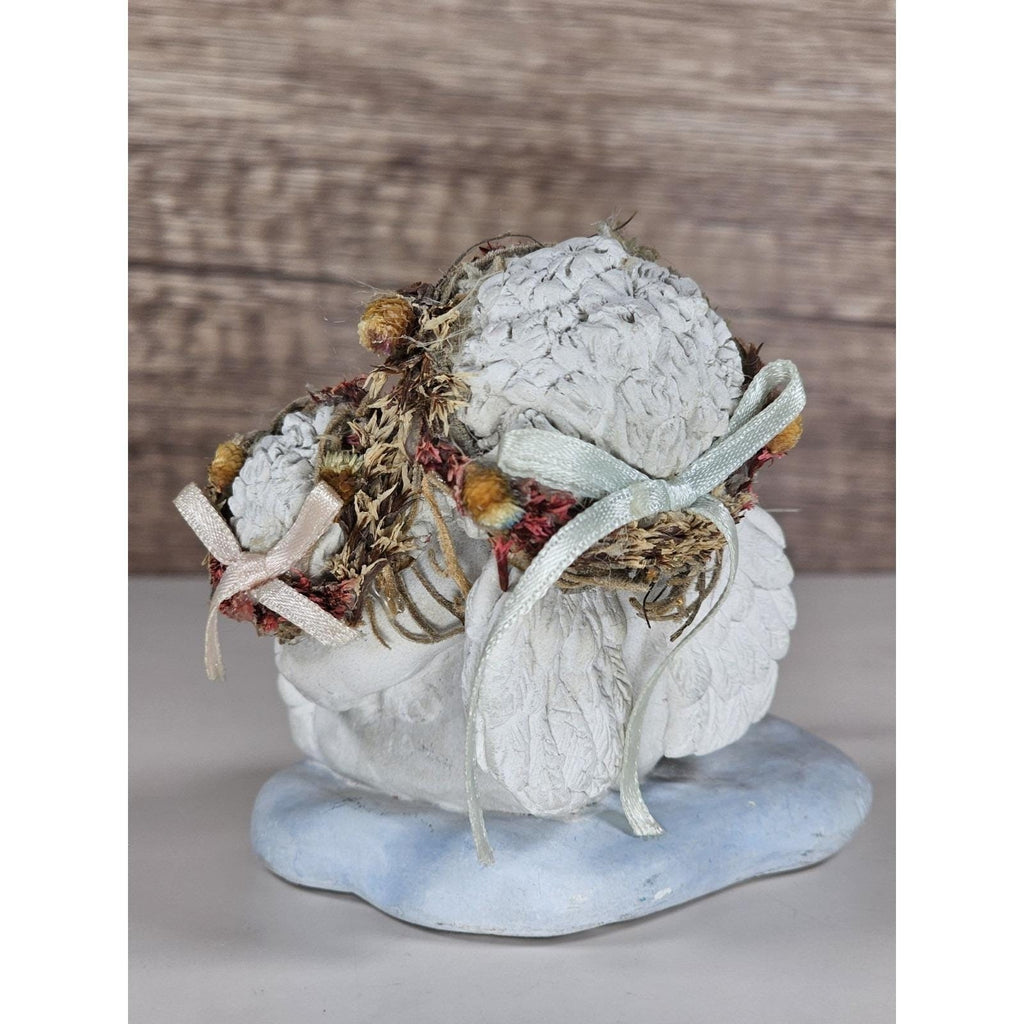 Dreamsicles Cherub Figurine with Bunny Signed Kristin Cast Art