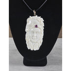 Vintage Carved Native American Horse Headdress Pendant