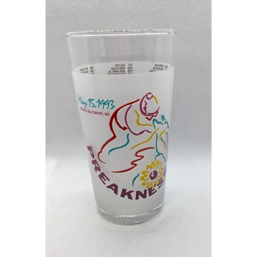1993 Preakness Stakes Glass 118th Running Libbey