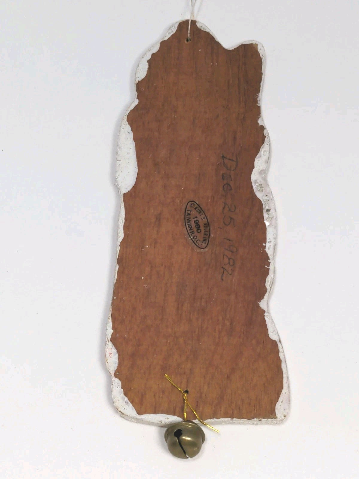 Vintage 1980s Santa Claus Wood Ornament Kurt S. Adler Christmas 🎄